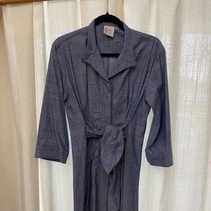FINLEY ROCKY TIE FRONT CHAMBRAY 100% COTTON DRESS